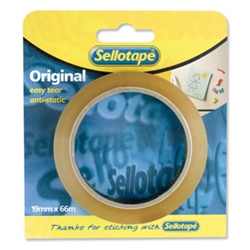 Sellotape Clear Tape Carded 19mm x 66m [Pack 8]